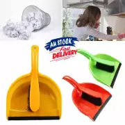 2Pcs Car Small Dustpan Cleaning Broom Brush Desktop Keyboard Mini Set Sweep