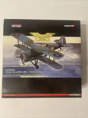 Corgi 1:72 Fairey Swordfish MK I Fleer Air Arm 1940 Biplane diecast AA36306 New