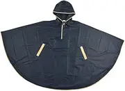 [アテイン] Atein Rain Poncho Plain Piping Navy One Size Fits All 8048