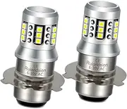 Ruiandsion P15D-25-3 LED Lamp Bulb Super Bright White AC 6-30V Non Polarity 2020 21SMD Chips Hi/Lo Beam Bulb for Daytime Running Driving Light Fog Light Pack of 2