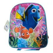 1 Disney Pixar Finding Dory & Nemo One Compartment Kid's Backpack Teal & Pink