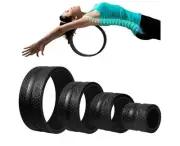 Yogi Roller Wheel Foam Padded Stretching And Back/Neck Pain Relief Set of 4