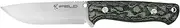 Survival Knife Outdoor Workout EL29121, TRF Granite Handle, 4,4 inch (11.4 cm) cm MOVA Blade, Black Leather Sheath, Camping Tool for Hiking, Sport Activity