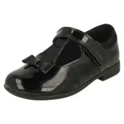 Girls Clarks Bow Detailed School Shoes Scala Hope