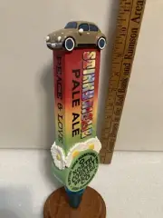 NORTH COUNTRY BREWING STINKY HIPPIE VW BEETLE beer tap handle. PENNSYLVANIA