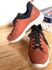 Mephisto Woody Light Walking Comfort Shoes Rust / Orange Suede, Sz 9 Women’s