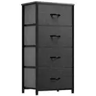 Dresser with 4 Drawers - Fabric Storage Tower, Organizer Unit for Bedroom,
