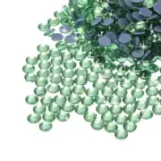 2880 Pcs Hotfix Rhinestones Flatback Crystal Glass Gems SS6 2mm,Light Green