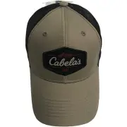 Cabela’s Outfitters Lockup Logo Patch Trucker’s Mesh Adjustable Cap Hat $22