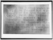 Octagon House,cornerstone,commemorating signing,treaty,seals,Ghent House,1914