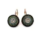Earrings by Mariana Woman Glamorous Jet and Olivine Swarovski Crystals