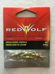 Red Wolf - Brass Barrel Swivels - Various Sizes Available