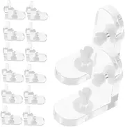 MAGICLULU Set of 20 Acrylic Right Angle Brackets l Shape Shelf Sturdy Support for Display Boxes for Jewelry Watches Cosmetics