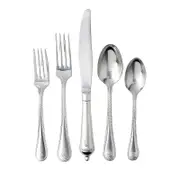 Juliska Berry and Thread 20 Piece Flatware Set, Bright Satin