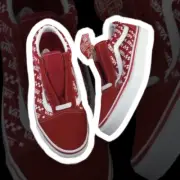 VANS Old Skool Logo Repeat - Racing Red - Sz 9 Mens