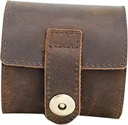 WESIEVYA Roll Single Watch Case Portable Travel Watch Storage Organizer for Men and Women Stylish Jewelry Box with Easy Open Button Design Lightweight and Durable