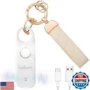 Luubom Personal Safety Alarm Rechargeable, 135 dB Loud Siren with LED Strobe