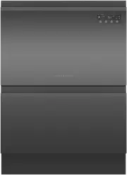 Fisher & Paykel Double DishDrawer Dishwasher Black Stainless Steel