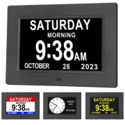Digital Calendar Alarm Day Clock, 12 Alarm Options, Extra Large Display Non-A...