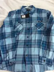 Edwin Jeans Mens Labour Shirt Cool Blue Size Large New RRP $150.00 Free Postage