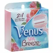Gilette Venus ComfortGlide White Tea Women's Razor 3 Blades with Gel Bars 4 Each