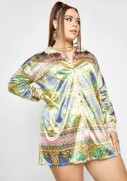 [HOROSCOPEZ] I'm Not Ur Average Gold Digger Satin Top