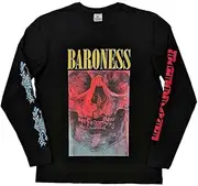 [Rock Off officially licensed products] Baroness Skull Tour Band Logo Long Sleeve T Shirt S