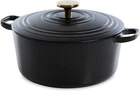BK Cookware Enamelled Iron Dutch Oven Casserole Dish with Lid, Induction Safe