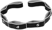 QSTDGVPW 8 Segment Yoga Stretch Strap Elastic Strap Multifunctional Yoga Resistance Band for Shoulder Upper Lower Body Training Leg