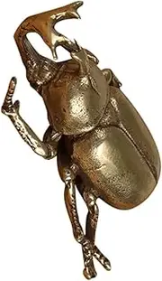 Alasum Tea Pet Small Beetle Figurines Decorative Fengshui Figurine Eagle Desk Statue Desktop Eagle Figurine Desktop Statue Brass Ornament Kungfu Animal Juicy Bronze Statue Copper