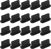 USB C Dust Plug Type C Anti Dust Cap Cover Charging Port Protector - 20Pcs Easy to Carry USB C Cover Dust-Proof Plugs Compatible with All Type-C Smartphones, Tablets and More