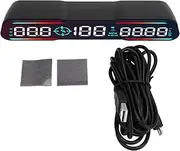 Brilluxa HUD Display, Car Speedometer Gauge, 7 Inch LED MPH Display Over Speed Warning, Digital Head Up Display Speedometer Monitor
