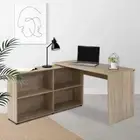 L-Shape Corner Computer Desk Home Study Table Wooden Office Student Workstation