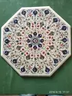 18" Marble Coffee Table Top Inlay with Gemstones Work Bed Side Table Top rr