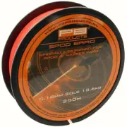 PB Products Spod Braid 0,18mm 30lb 250m fluo Orange Marker Work Clearly Visible
