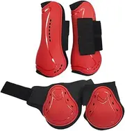 ＫＬＫＣＭＳ 4 Pieces Horse Tendon Boots Equestrian Horse Boots Leg Protection Guard, M