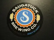 SAUGATUCK BREWING Bluebery Maple Stout b Circle STICKER decal craft beer brewery