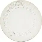 Grace's Teaware White Mini Gold Polka Dots Dinner Plates, Set of 4