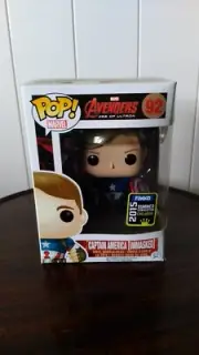 Funko pop vinyl bobble head figure Avengers Marvel Captain America No 92