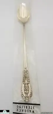 Wallace Rose Point Sterling Silver Ice Teaspoon 7.5" *BRAND NEW*