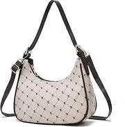 [I IHAYNER] Shoulder Bags for Women Chic Hobo Tote Handbag Classic Clutch Bag Underarm Purse with Zipper Closure