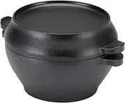 Cast Iron Dutch Pot - Cast Iron Pot, Fireproof Pot | Small Cast Dutch Pot, Small Round Oven Pot, Heavy-Duty Cookware, Dutch Oven for Bread Baking, Home, Kitchen, Cooking