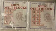 Two Sets Of 6 Jack Dempsey Stamped White 18” Quilt Blocks Mare and Colt