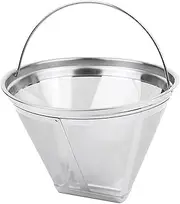Reusable Coffee Filter 4 Cone Coffee Dripper Paperless Drip Cup Basket Espresso Filters for Coffee Machines Coffee Maker 8-12 Cup Size