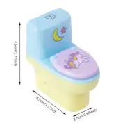 Toilet Shape Pencil Sharpener With Eraser Cartoon Cute Animal Pencil Shar.pi