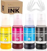 Sublimation Ink for epson ecotank et 2810 2850 2830 2815 4810 EcoTank Printer (Autofill/ICC-Free/Anti-UV)