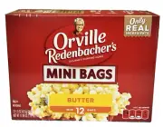 Orville Redenbacher's Butter Microwave Popcorn Mini Bags 17.98 oz (12 Mini Bags)