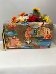 NWT PATRICIA NASH Giada Chain Strap Crossbody Bag in French Riviera Prints
