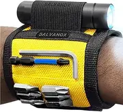 Galvanox - Magnetic Wristband with Hands Free Work Light (3 Modes) for Holding Screws, Nails and Drill Bits, Durable Nylon with Powerful Magnets, Tool Gift for Men, Dad, Husband,