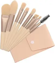 Elegant Makeup Brush Set 8-piece Mini Travel Makeup Brush Set for Women Eyeshadow Blush Face Tools for Valentine's Day Mother's Day Christmas